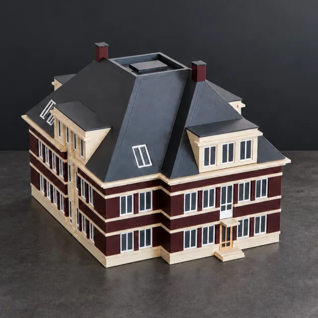 Wisselende foto's van gemaakte maquettes
